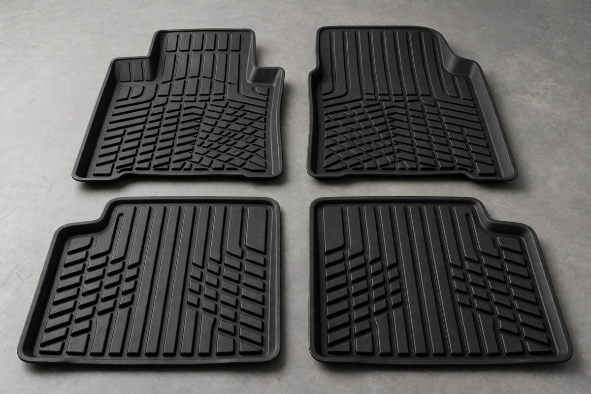 GripRide All-Weather Floor Mats — 4 Piece Set