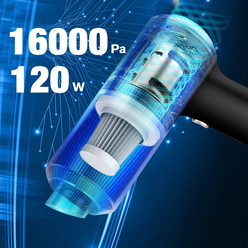 GlideVac 16K Cordless Car Vacuum
