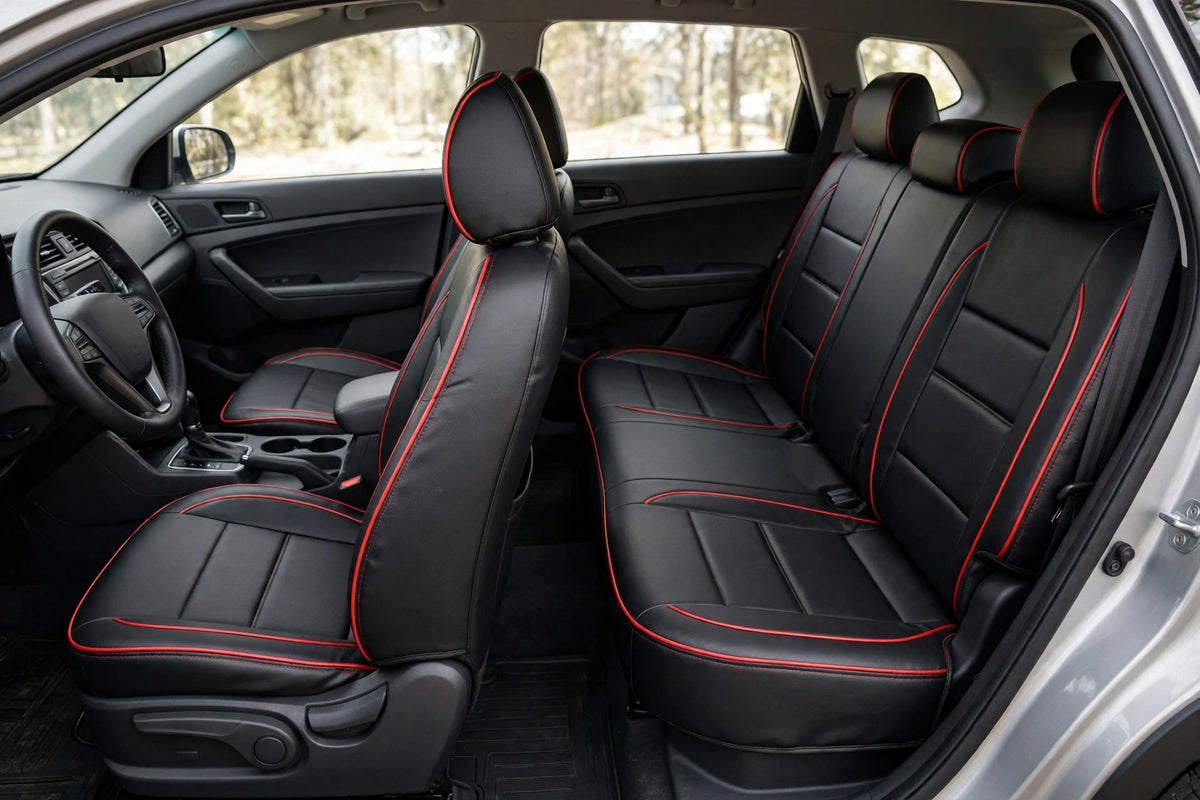 ComfortRide Universal Leather Seat Covers — Full Set