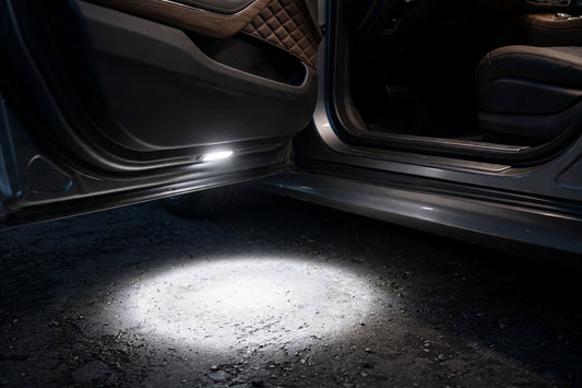 PuddleRide LED Door Welcome Lights for Tesla — 4 Pack